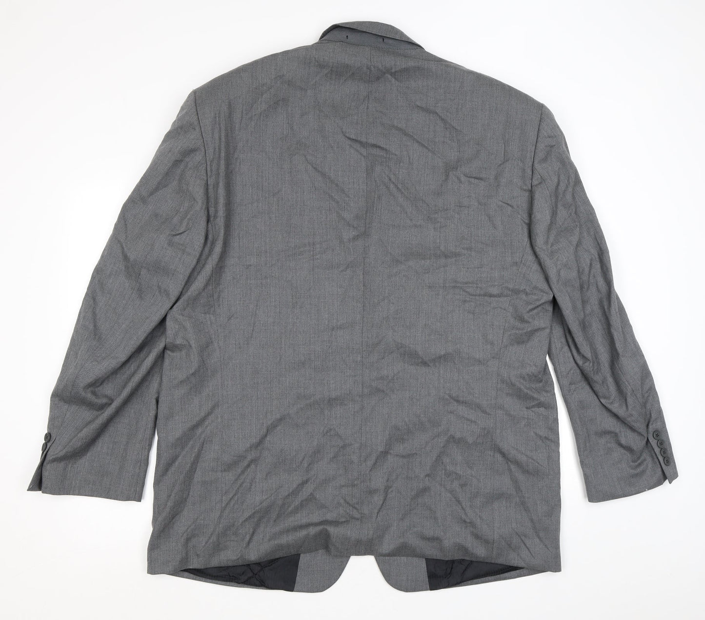 Quails Mens Grey Wool Jacket Suit Jacket Size 48 Regular