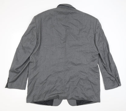 Quails Mens Grey Wool Jacket Suit Jacket Size 48 Regular