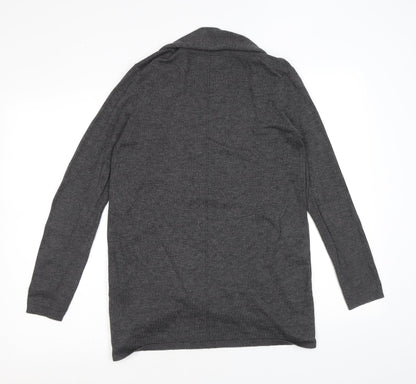 Womens UK Size M Zara Grey Cardigan Jumper