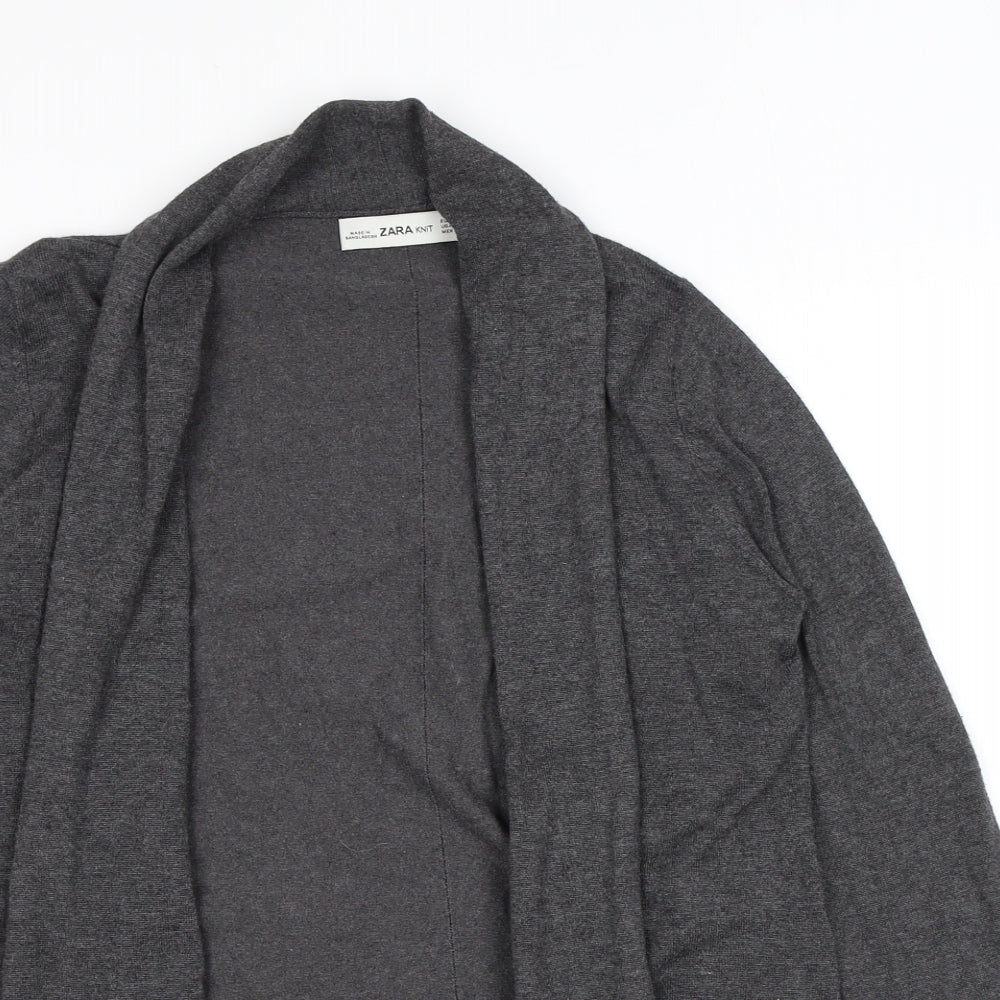 Womens UK Size M Zara Grey Cardigan Jumper