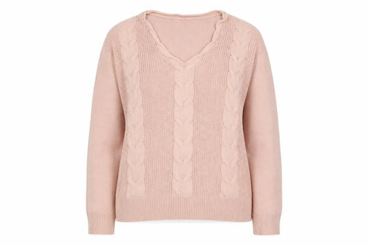 Womens UK Size 12 Cotton Traders Pink Pullover Jumper