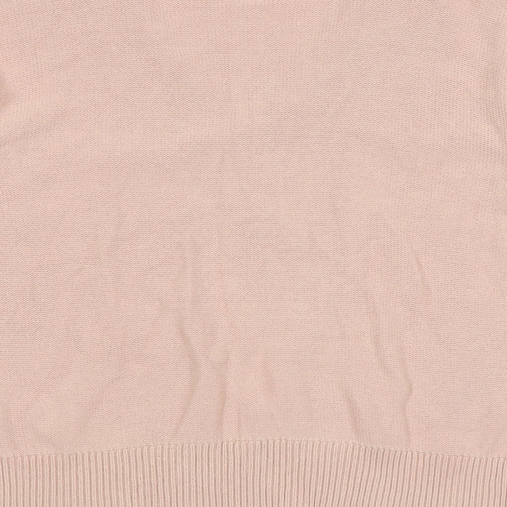 Womens UK Size 12 Cotton Traders Pink Pullover Jumper