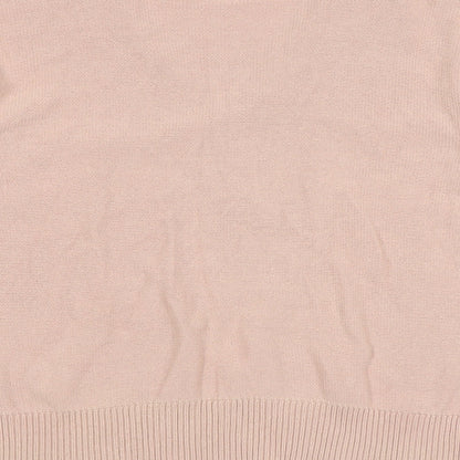 Womens UK Size 12 Cotton Traders Pink Pullover Jumper