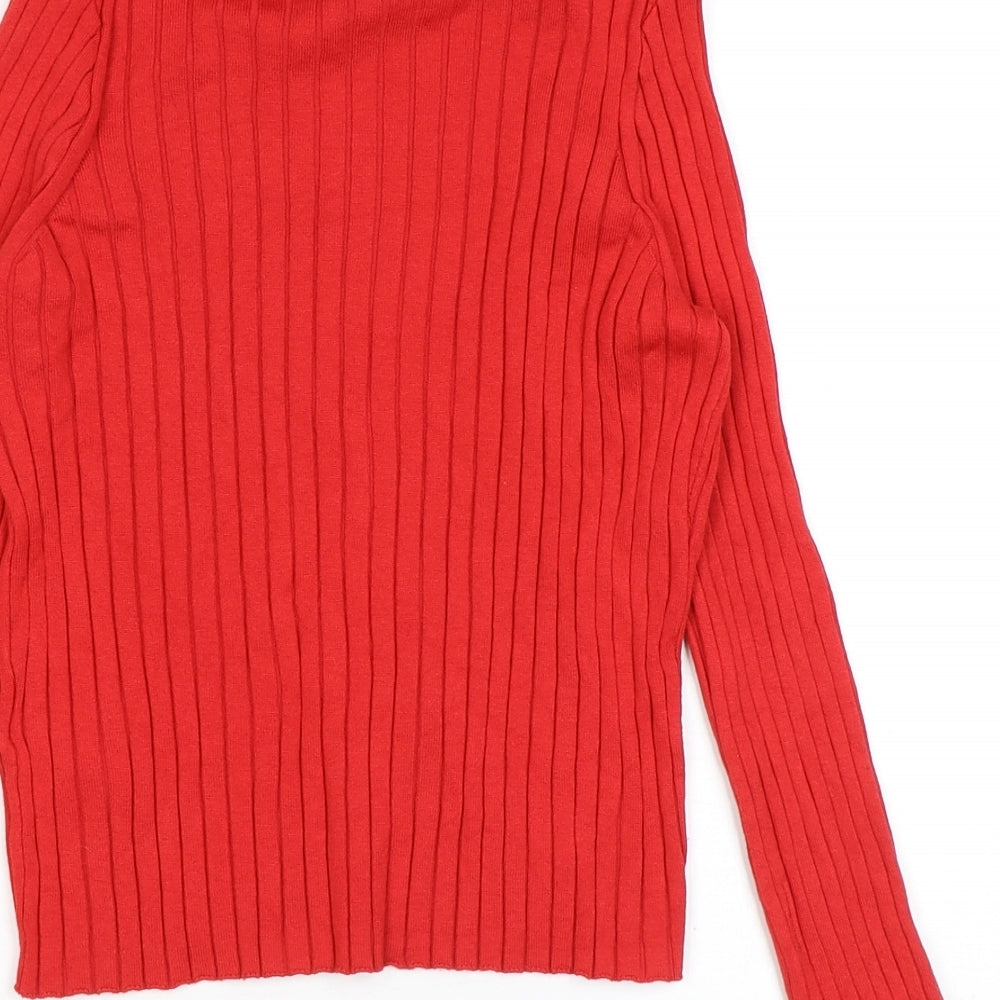 Womens UK Size M H&M Red Pullover Jumper