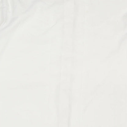 Womens UK Size 12 Marks and Spencer White Basic Button-Up