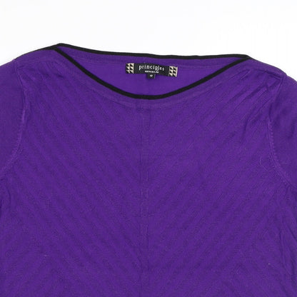 Womens UK Size 12 Principles Purple Pullover Jumper