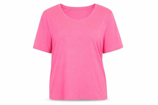 Womens UK Size XL First Avenue Pink Basic T-Shirt