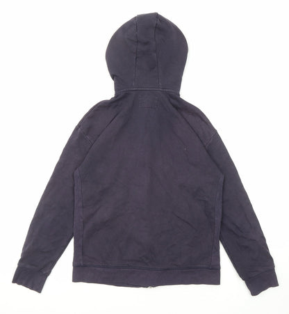 Marks and Spencer Boys Blue Cotton Full Zip Hoodie Size 12-13 Years Zip