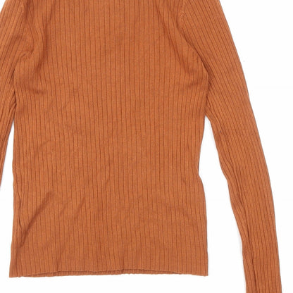 Womens UK Size M Brave Soul Brown Pullover Jumper