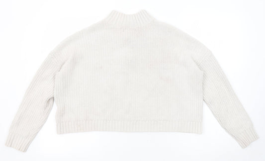 Womens UK Size M Hollister Grey Pullover Jumper