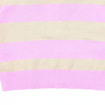 Womens UK Size M Divided by H&M Pink Pullover Jumper