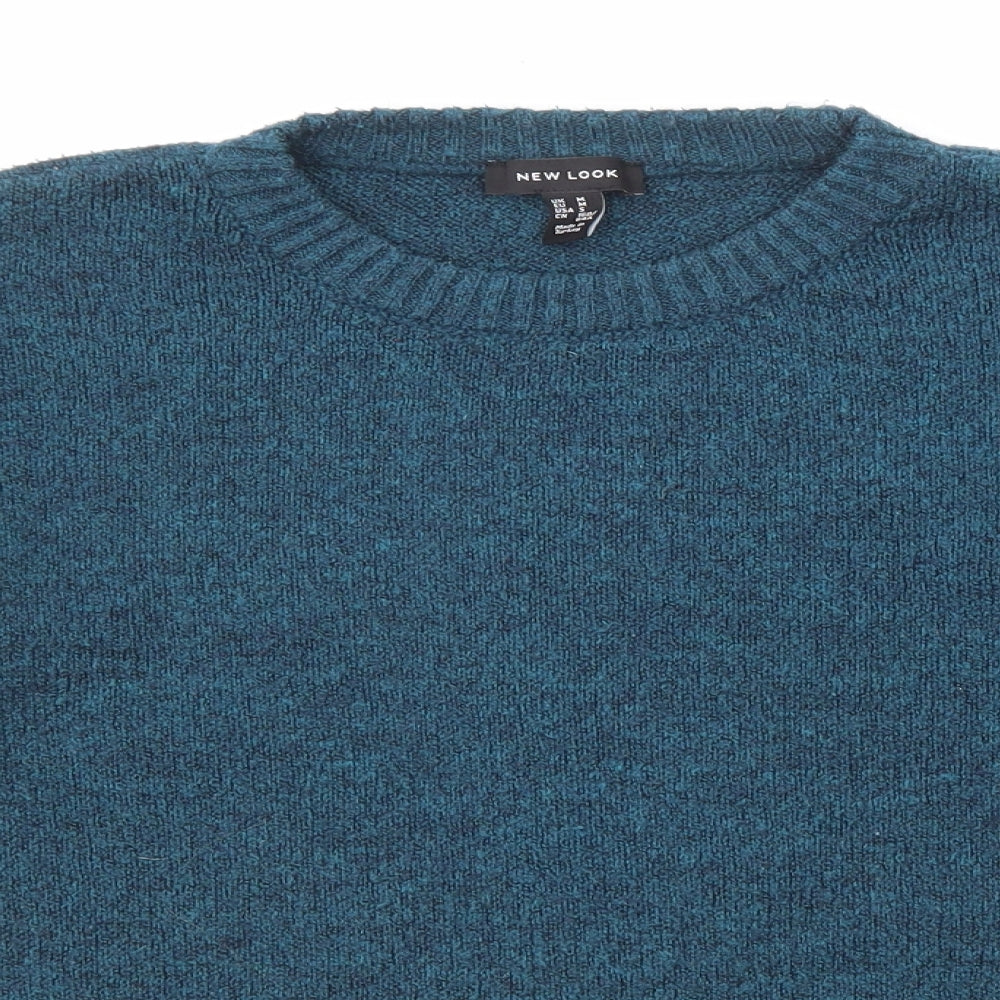Womens UK Size M New Look Blue Pullover Jumper