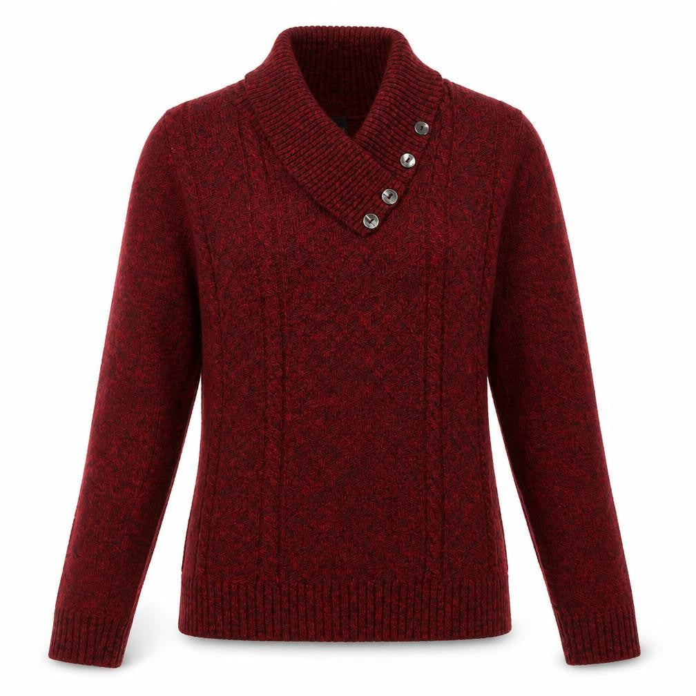 Womens UK Size S CHIC Red Pullover Jumper