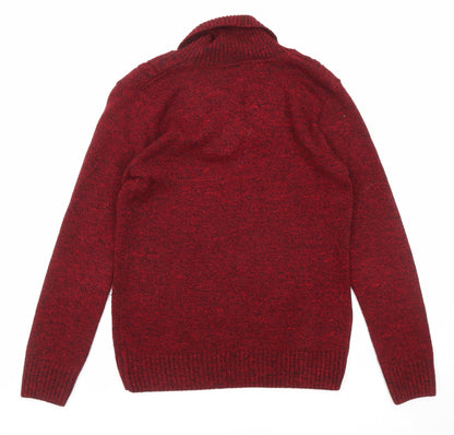 Womens UK Size S CHIC Red Pullover Jumper