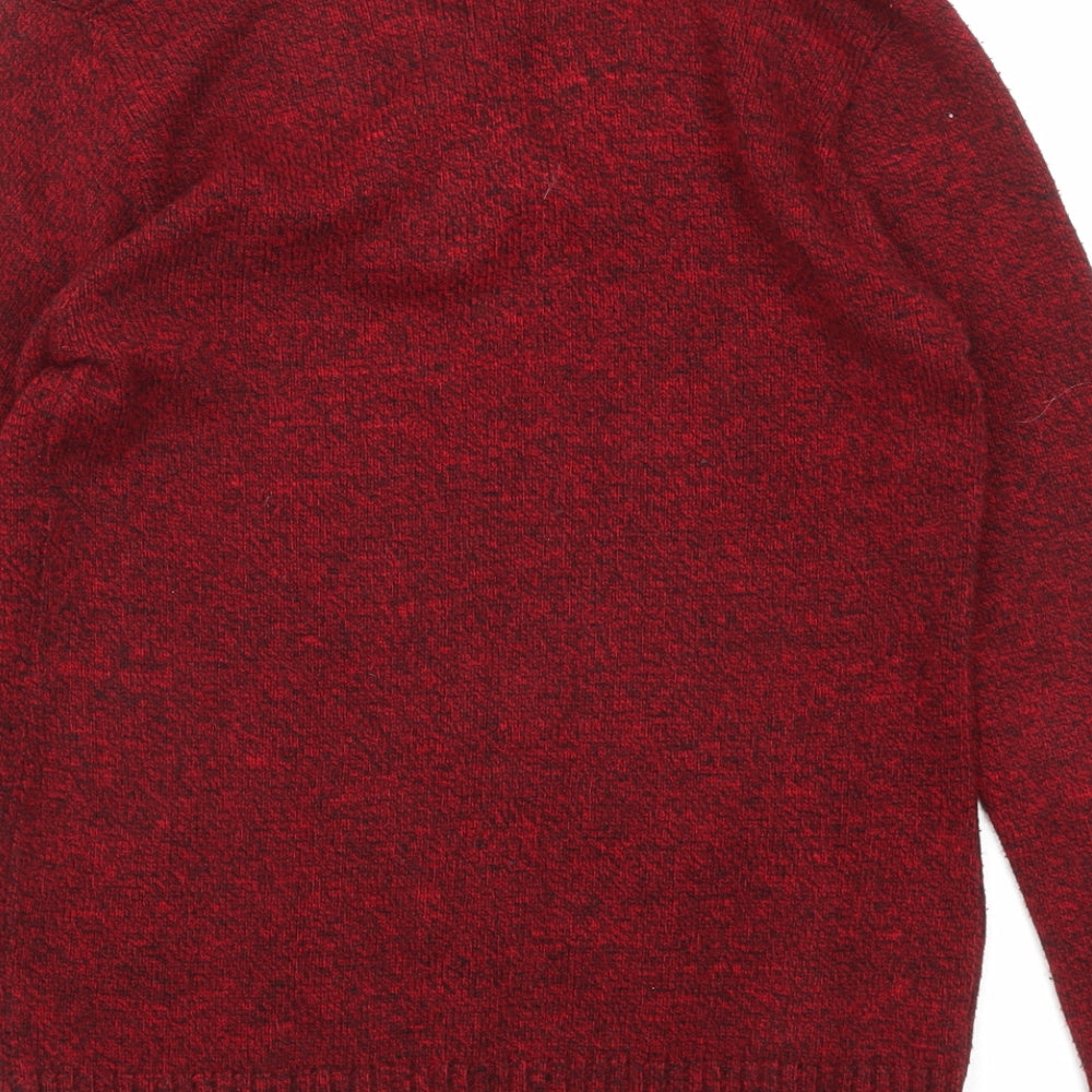 Womens UK Size S CHIC Red Pullover Jumper