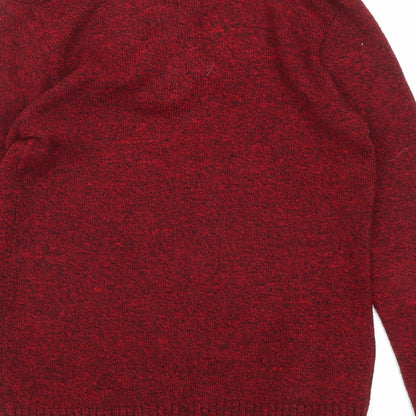 Womens UK Size S CHIC Red Pullover Jumper