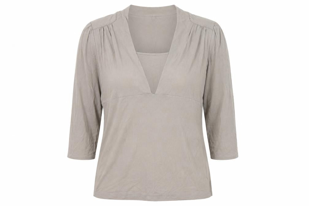 Womens UK Size 14 Marks and Spencer Brown Basic Blouse