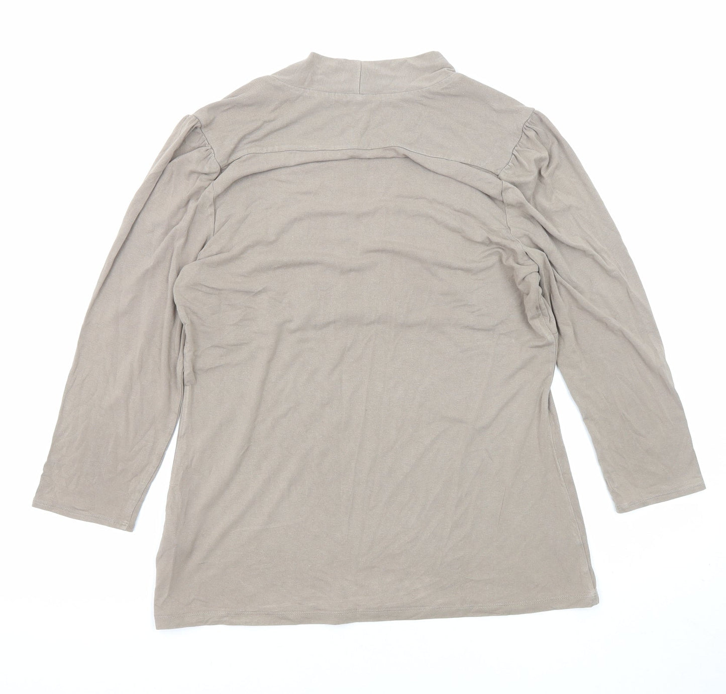 Womens UK Size 14 Marks and Spencer Brown Basic Blouse