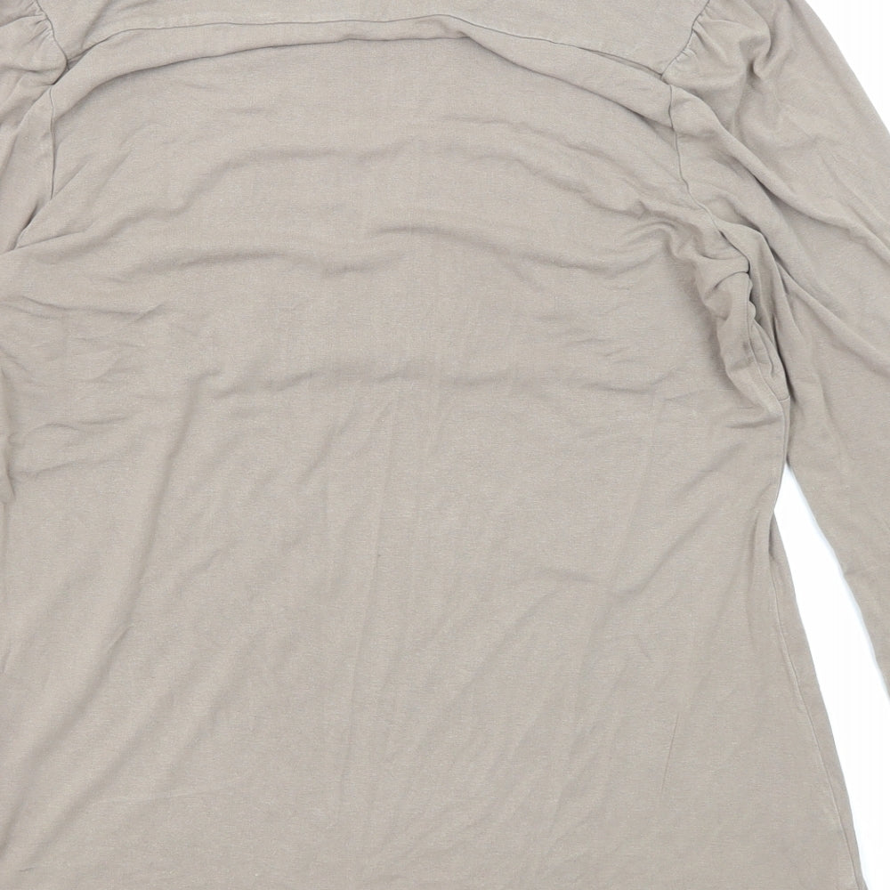 Womens UK Size 14 Marks and Spencer Brown Basic Blouse