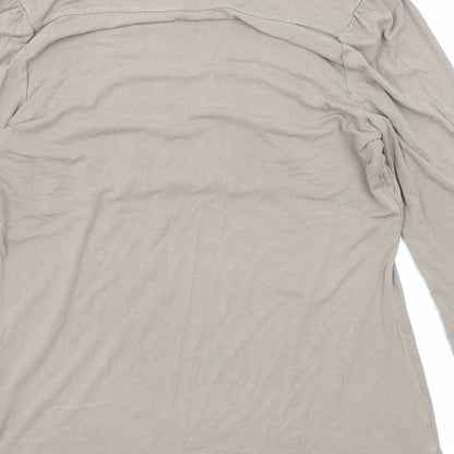 Womens UK Size 14 Marks and Spencer Brown Basic Blouse