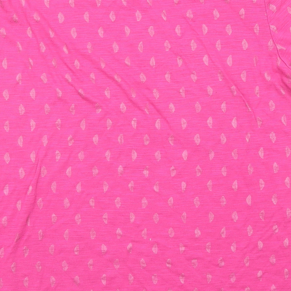Womens UK Size M Anna Rose Pink Basic T-Shirt