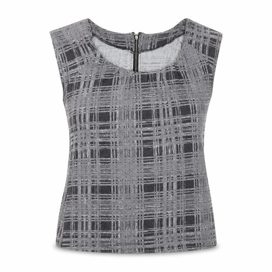 Womens UK Size 14 Epilogue Grey Basic Blouse