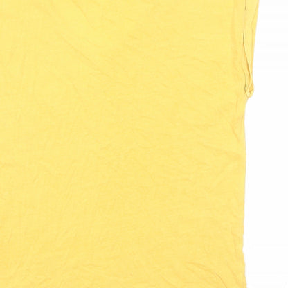 Womens UK Size S Gap Yellow Basic Tank