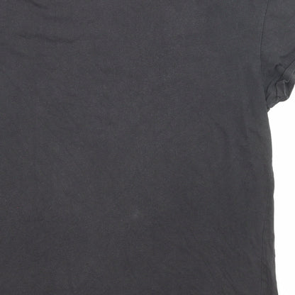 Sixth June Mens Black Polyester T-Shirt Size L Round Neck
