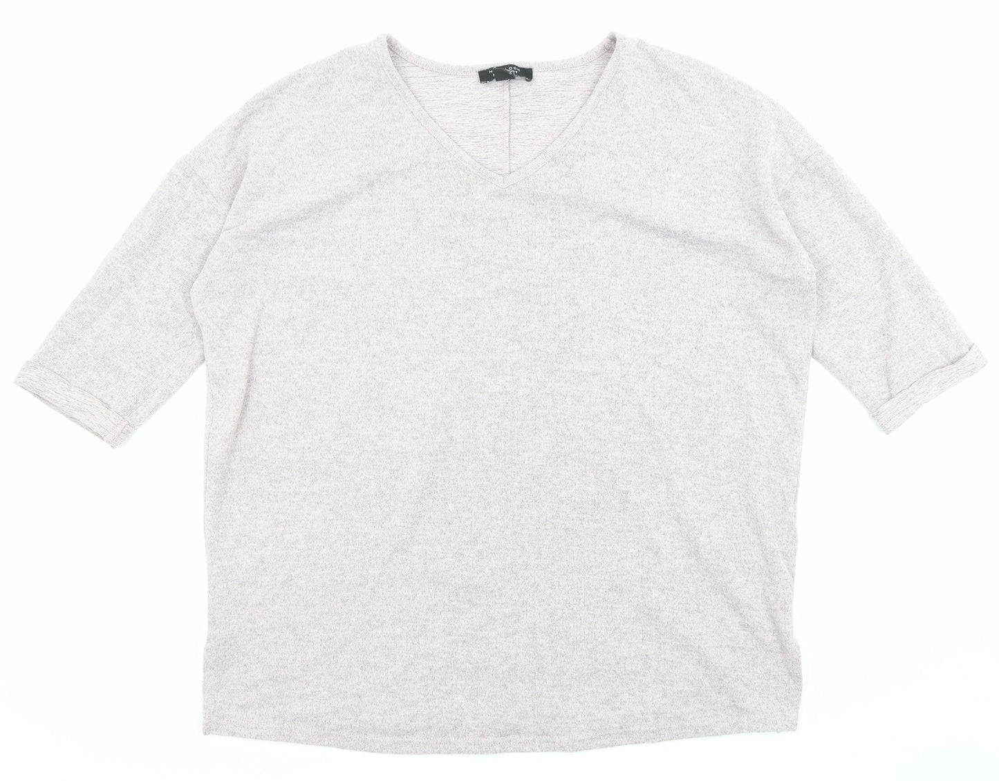 Womens UK Size M New Look Grey Pullover Jumper