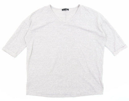 Womens UK Size M New Look Grey Pullover Jumper