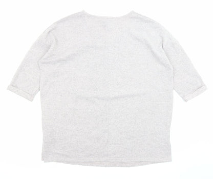 Womens UK Size M New Look Grey Pullover Jumper