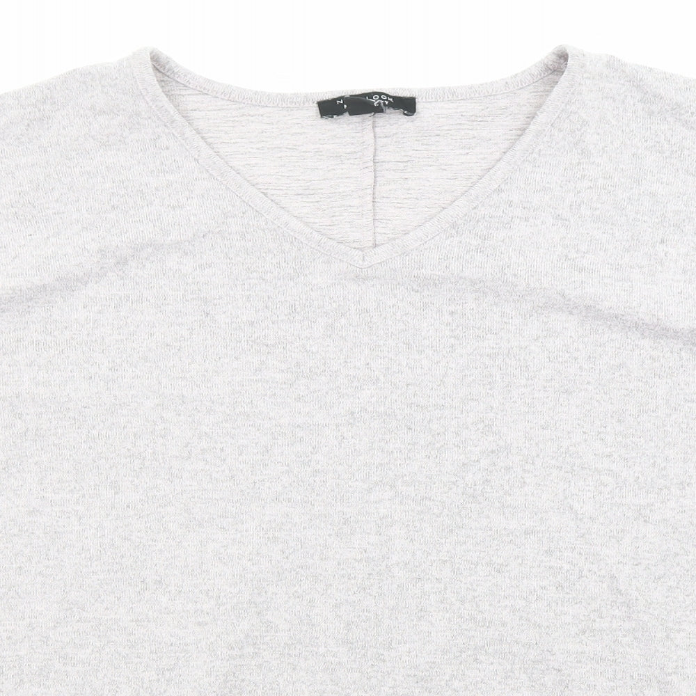 Womens UK Size M New Look Grey Pullover Jumper