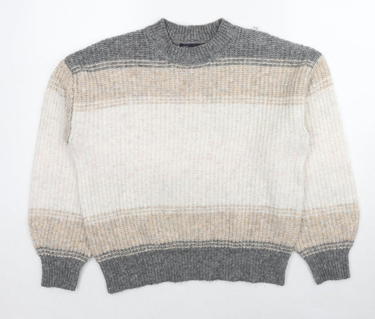 Womens UK Size M Marks and Spencer Beige Pullover Jumper