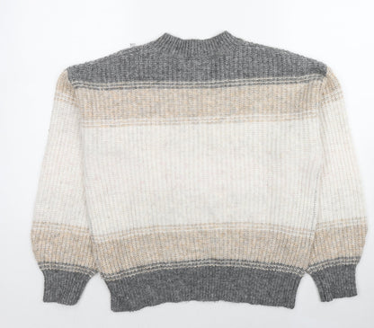 Womens UK Size M Marks and Spencer Beige Pullover Jumper