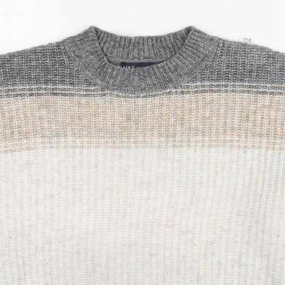 Womens UK Size M Marks and Spencer Beige Pullover Jumper