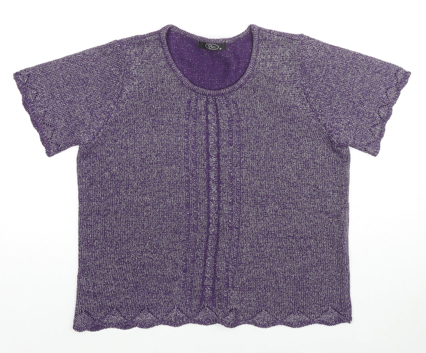Womens UK Size M Bonmarché Purple Pullover Jumper