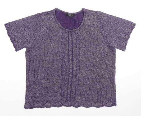 Womens UK Size M Bonmarché Purple Pullover Jumper