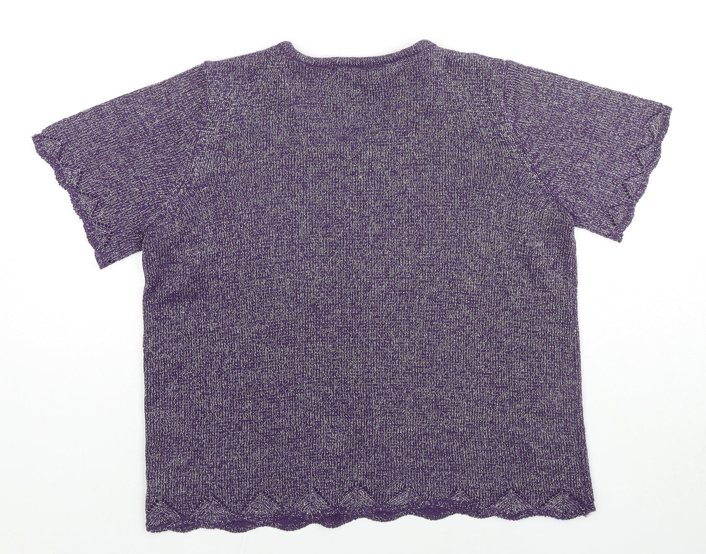 Womens UK Size M Bonmarché Purple Pullover Jumper