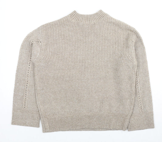 Womens UK Size S Marks and Spencer Beige Pullover Jumper