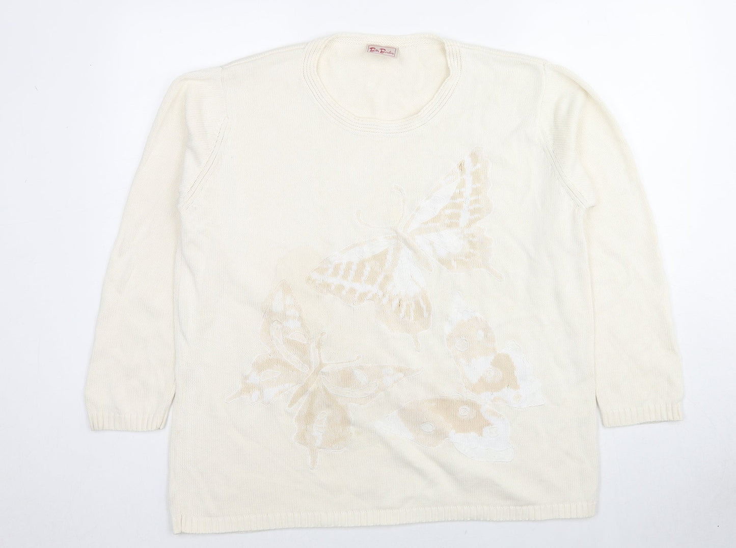 Womens UK Size XL Betty Barclay Ivory Pullover Jumper