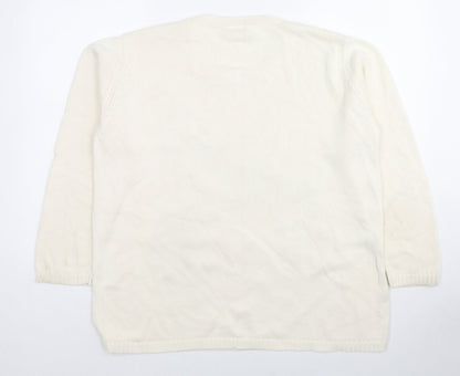 Womens UK Size XL Betty Barclay Ivory Pullover Jumper