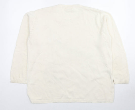 Womens UK Size XL Betty Barclay Ivory Pullover Jumper