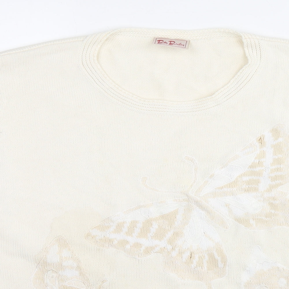 Womens UK Size XL Betty Barclay Ivory Pullover Jumper