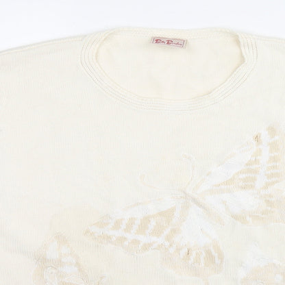 Womens UK Size XL Betty Barclay Ivory Pullover Jumper