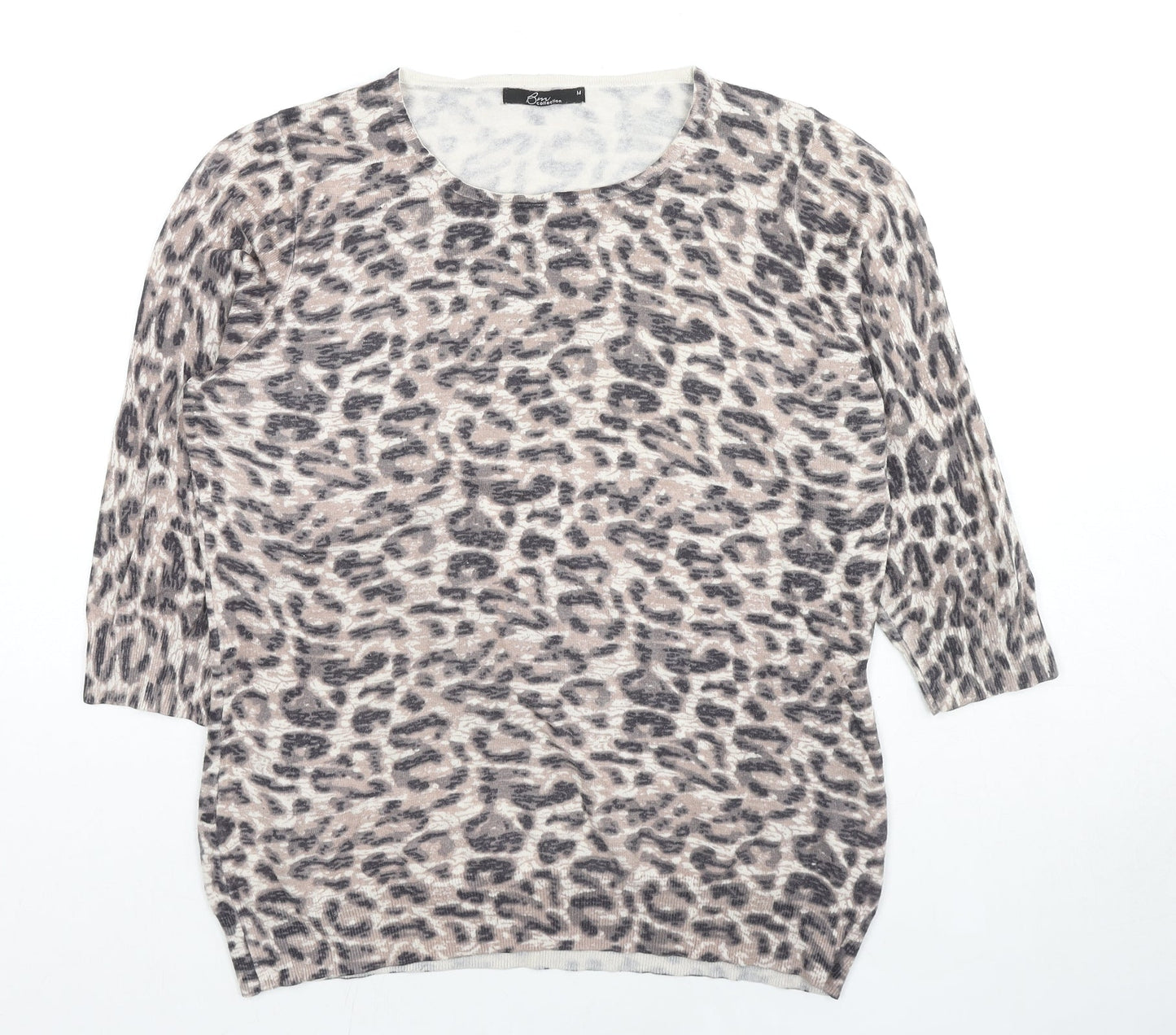Womens UK Size M Bonmarché Beige Pullover Jumper