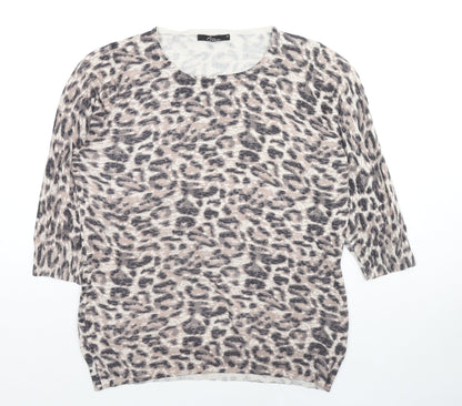 Womens UK Size M Bonmarché Beige Pullover Jumper