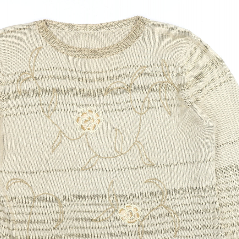 Womens UK Size 14 St Michael Beige Pullover Jumper