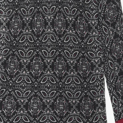 Scarlett Womens Multicoloured Geometric Cotton Kaftan Size 10 Round Neck Pullover