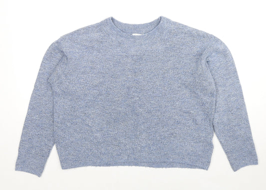 Womens UK Size S Marks and Spencer Blue Pullover Jumper