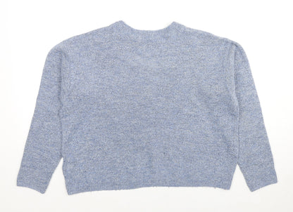 Womens UK Size S Marks and Spencer Blue Pullover Jumper